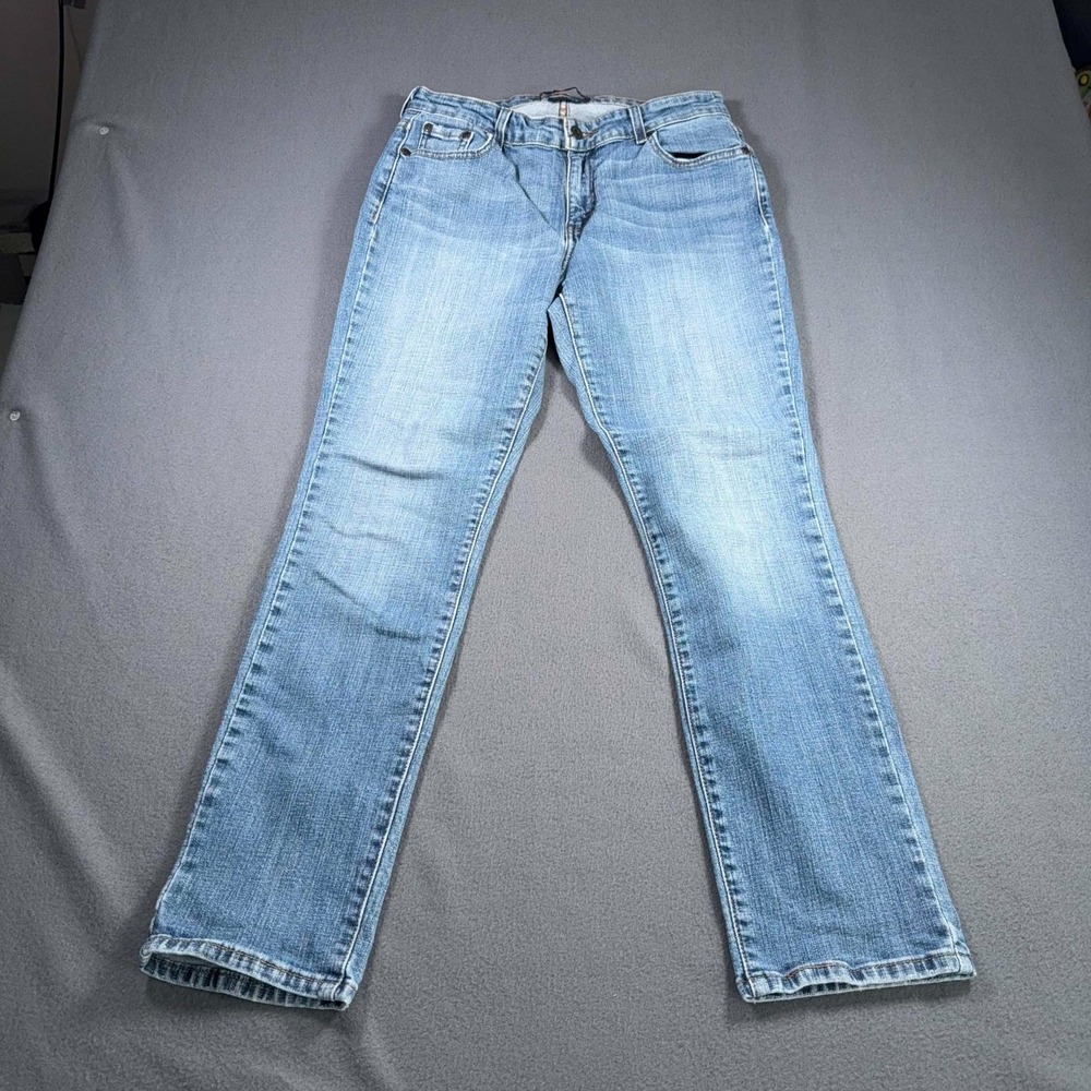 Levis Mid Rise Skinny Jeans Womens‎ 12M Blue Stretch Denim 29x29.5 Light Wash